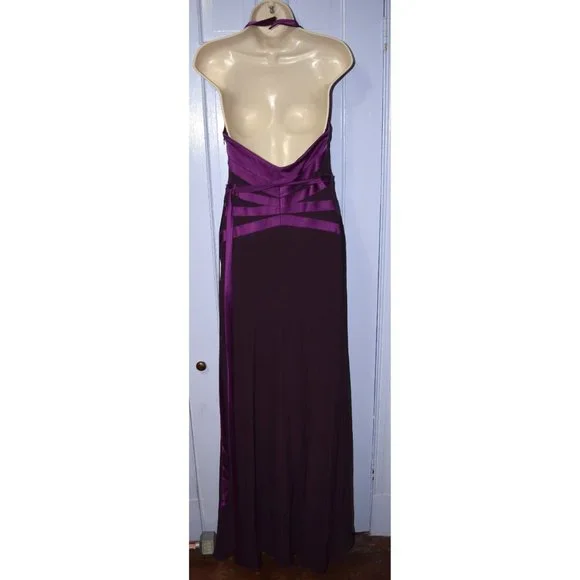 Nicole Miller Purple formal dress sz 4 - Picture 3 of 6